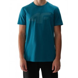 KOSZULKA 4F męska (4FWSS24TTSHM1155-46S) turkusowa T-SHIRT