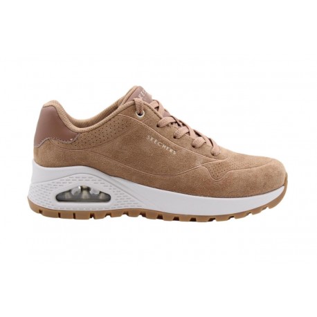 Buty damskie Skechers UNO brązowe (55135-CSNT) niskie