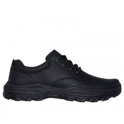 Buty męskie SKECHERS RELAXED FIT czarne (204920-BBK) skórzane