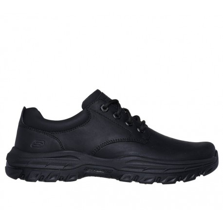 Buty męskie SKECHERS RELAXED FIT czarne (204920-BBK) skórzane