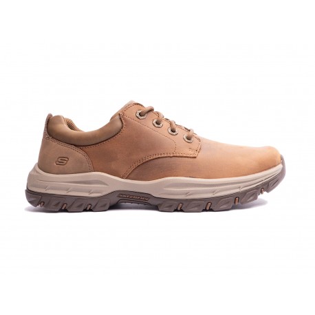 Buty męskie SKECHERS RELAXED FIT czarne (204920-DSRT) skórzane