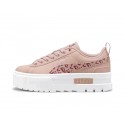 Buty młodzieżowe Puma Mayze Wild (385696-13) różowe panterka skóra