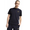 KOSZULKA męska PUMA żółte logo (684717-16) t-shirt granatowa