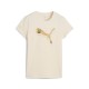 KOSZULKA damska PUMA Essentials Metallic bawełna (684995-87) beżowa