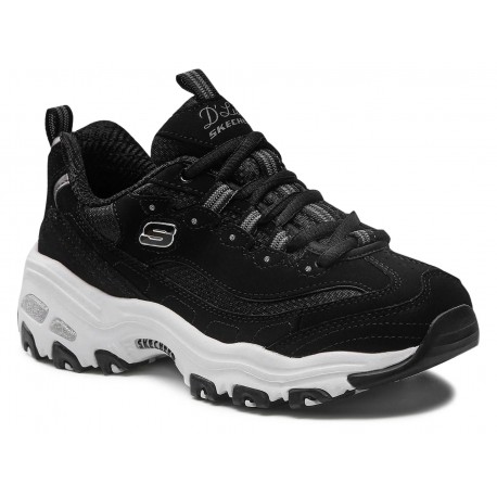 Buty damskie Skechers D'LITES-BIGGEST (11930-BLK) niskie