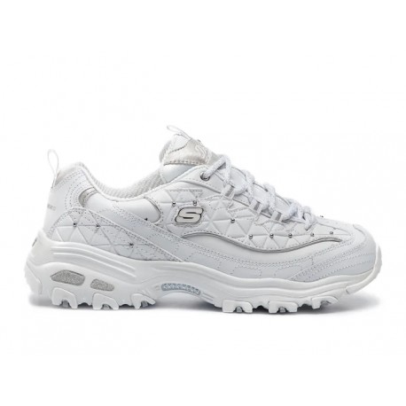 Buty damskie Skechers D'LITES (13087-WSL) niskie skóra