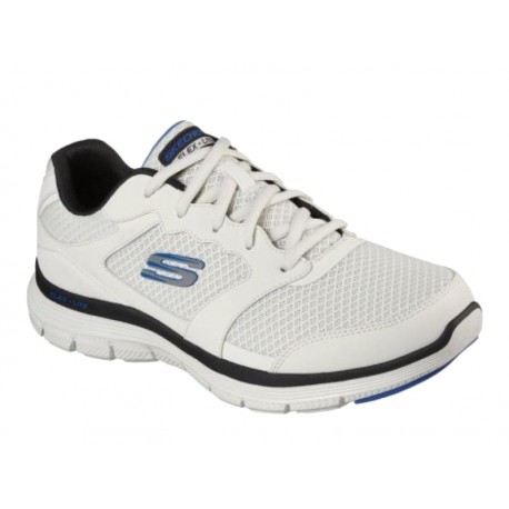 BUTY męskie SKECHERS FLEX ADVANTAGE 4.0 (232225-WBK) białe