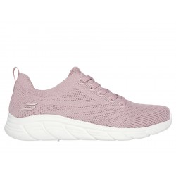 Buty damskie SKECHERS BOBS Sport B Flex Lo różowe (117591-BLSH) lekkie