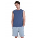 KOSZULKA męska tank top 4F męska (4FWMM00TSLEM125-32S) bawełna niebieska