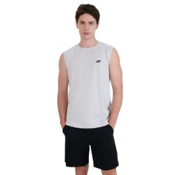 KOSZULKA męska tank top 4F męska (4FWMM00TSLEM125-27M) bawełna szara