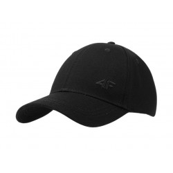 CZAPKA z daszkiem 4F czarna (4FWSS25ACABU367-20S) bawełniana S/M
