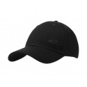 CZAPKA z daszkiem 4F czarna (4FWSS25ACABU367-20S) bawełniana S/M