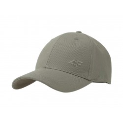 CZAPKA z daszkiem 4F zielona (4FWSS25ACABU367-44S) bawełniana S/M