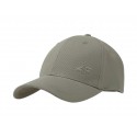 CZAPKA z daszkiem 4F zielona (4FWSS25ACABU367-44S) bawełniana S/M