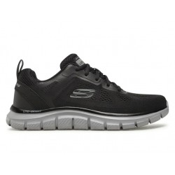 BUTY damskie SKECHERS TRACK BROADER (232698-BKCC) lekkie czarne