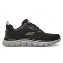 BUTY damskie SKECHERS TRACK BROADER (232698-BKCC) lekkie czarne