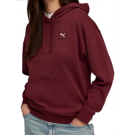 BLUZA DAMSKA PUMA NA ZAMEK (688100-96) BORDOWA