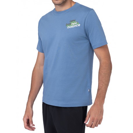 KOSZULKA męska NEW BALANCE (MT53958SRU) NIEBIESKA