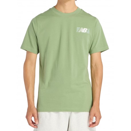 KOSZULKA męska NEW BALANCE (MT6179UMAAR) ZIELONA