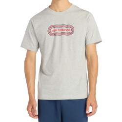 KOSZULKA męska NEW BALANCE (MT61C48BAG) SZARA